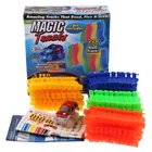 Детская гибкая игрушечная железная дорога Magic Tracks, 220 деталей Детская автодорога Magic Tracks