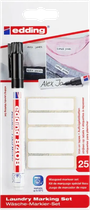 Marker do znakowania tekstyliów Edding z 25 personalizowanymi etykietami (4057305006622)