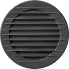 Решетка вентиляционная круглая пластиковая AirRoxy AOzSg 80 graphite диаметр 80 мм черная 02-235