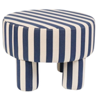 Pufa HOMLA CHIARO 50 x 50 x 37 cm Niebiesko biała 741128 (5906496741128)
