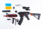 Детский автомат гель-бластер M4A1 на орбизах, игрушечный с оптическим прицелом и глушителем, дальность до 25 м
