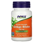 Натуральная добавка Now Foods Гинкго Билоба Ginkgo Biloba Double Strength 120 мг Капсулы