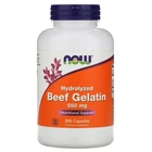 Натуральна добавка Now Foods Hydrolyzed Beef Gelatin 550 мг