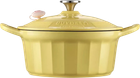 Garnek do gotowania gęsi Buydeem żeliwny emaliowany Mellow Yellow 3.9 l (6950386610109)