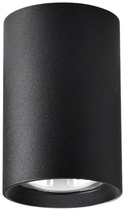 Світильник туба Light Prestige Manacor 9 см 1 x GU10 чорний (LP-232/1D - 90 czarne)