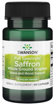 Suplement diety Swanson Full Spectrum Szafran 60 kapsułek (87614113708)