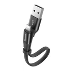 Кабель USB-Lightning/MicroUSB Baseus Two-in-one Portable Cable CALMBJ-01 (Чорний, 0.23 м)