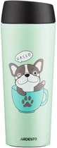 Термокухоль Ardesto Coffee time Frenchie, 450мл, нержавіюча сталь, зелений
