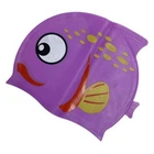 Шапочка для плавания детская Fish NE-SW-390-V, фиолетовая