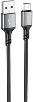 Кабель Borofone BX83 Type-C Famous silicone charging data cable Black (6974443386417)
