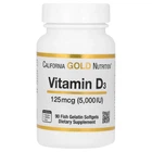 Вітаміни і мінерали California Gold Nutrition Vitamin D3 5000 IU 90 капсул