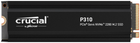 SSD диск Crucial P310 2TB M.2 2280 NVMe PCIe 4.0 x4 3D NAND TLC (CT2000P310SSD5)