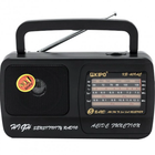 Радіоприймач радіо FM KIPO KB-409AC Aux 115х140х55 мм Чорний