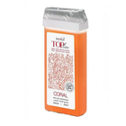 Воск ItalWax в картридже с роликом TOPline, 100мл, коралл