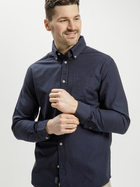 Сорочка бавовняна чоловіча Cross Jeans 35253-001 XL Темно-синя (8699438952993)
