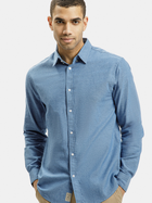 Сорочка бавовняна чоловіча Cross Jeans 35605-005 2XL Синя (8697319764918)