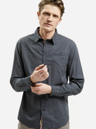 Koszula męska bawełniana Cross Jeans 35608-001 XL Granatowa (8697319765021)
