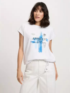 Футболка бавовняна жіноча Cross Jeans 56185-008 S Біла (8697319732566)