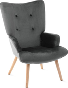 М'яке крісло Homla MOSS 70 x 95 см Grey (5902869925805)