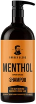Шампунь Barber Blend Menthol для жирної шкіри голови і схильного до лупи волосся 1 л (4823109703209)