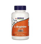 Амінокислота Now Foods L-Arginine 500 мг Капсули
