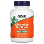 Хром Піколінат Now Foods (Chromium Picolinate) 200 мкг 250 капсул
