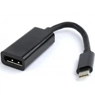 Адаптер Cablexpert USB Type-C - DisplayPort (M/F), 0.15 м, черный (A-CM-DPF-01)