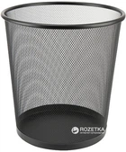 Металевий кошик для паперів Axent круглий 12 л Чорний (2119-01-A)