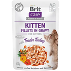 Вологий корм для кошенят Brit Care Kitten Fillets in Gravy з філе індички у соусі 85 г