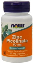 Піколінат цинку, Zinc Picolinate, Now Foods, 50 мг, 60 капсул