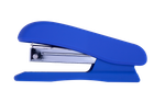 Степлер пластиковий RUBBER TOUCH, 20арк, (скоби №24; 26), 127х54х33мм, синий, BM.4202-02