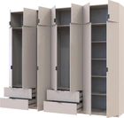 Шафа для одягу Doros Лукас 3+4 Кашемір 280х50х240 см