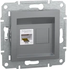 Розетка комп'ютерна RJ45 UTP кат. 5Е Schneider Electric Asfora Сталь EPH4300162