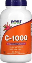 Вітаміни Now Foods C-1000 з шипшиною 250 таблеток (733739006820)