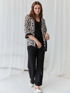 Пижама (накидка + штаны) женская из вискозы BARWA garments 0345/344 M Черная (2113453442124)
