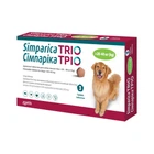 Жувальні таблетки Simparica TRIO від глистів, бліх та кліщів для собак вагою від 20 до 40 кг 3 шт (10024338 / 5414736055671)
