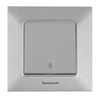 Выключатель одноклавишный проходной Panasonic Arkedia Slim Серебро (WNTC0003-2SL)