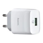 Сетевое зарядное устройство Hoco C72Q (USB/QC3.0)- белый