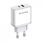 Зарядное устройство ColorWay GaN Mini 25W PD Port PPS USB-C white (CW-CHS052PD-WT) (254003)