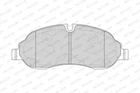 Комплект гальмівних колодок, дискове гальмо FORD TRANSIT, FERODO (FVR4661)