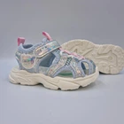 Босоножки Apawwa на девочку серебряно-голубые 27 р (16,0 см) E913-G