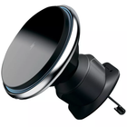 Автомобильный держатель с беспроводной зарядкой Proove Magic Circle 15W, магнитный, на дефлектор, регулировка положения на 360° Silver