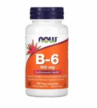 Вітаміни та мінерали В6 піридоксин NOW B6 100mg 100 капсул
