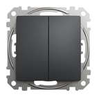 Двухклавишный переключатель Черный SDD114108 Sedna Design Schneider Electric