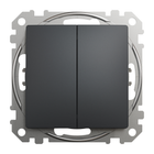 Двухклавишный выключатель Черный SDD114105 Sedna Design Schneider Electric