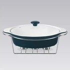 Каструля-марміт Maestro MR-11561-74 керамічна овальна 37,5см 2,3л