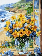 Картина по номерам Идейка Цветочное побережье ©art_selena_ua, 30 х 40 см (KHO3301) (Без коробки)