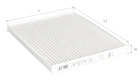 Фильтр салона Alpha Filter HYUNDAI Tucson 2.0-2.7 04-10; ix35 / Tucson 1.6-2.4 10-; KIA Sportage 2.0-2.7 04- (AF5074)