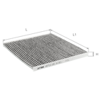 Фильтр салона Alpha filter Hyundai Santa Fe 05-/Sonata 09-/Kia Optima 12- угольный (AF5118a)