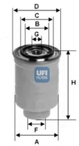 Фільтр паливний UFI (24.443.00)
